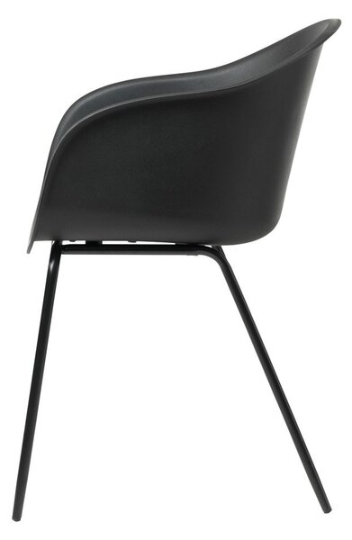 Czarne krzesło Unique Furniture Topley