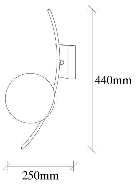 Biały/czarny kinkiet Hilal – Opviq lights