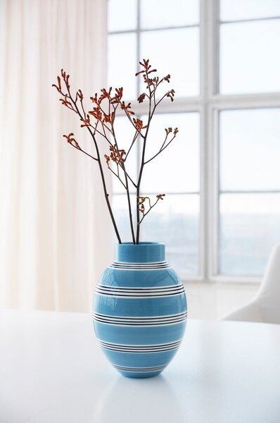 Niebieski ceramiczny wazon Kähler Design Nuovo, wys. 30 cm