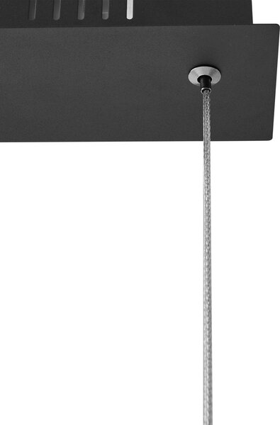 Lampa wisząca Rodado Lucande, czarny, salon / jadalnia, aluminium, nowoczesny