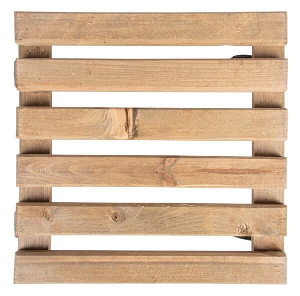 Drewniany kwietnik na kółkach (wysokość 8 cm) Indoor & Outdoor – Esschert Design