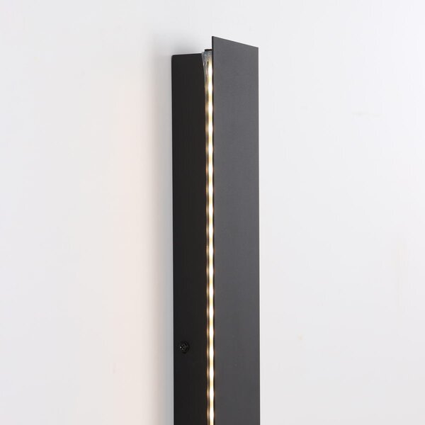 Mutti OWL-2051-06-3K kinkiet zewnętrzny 60cm LED 14W 3000K czarny światło odbite