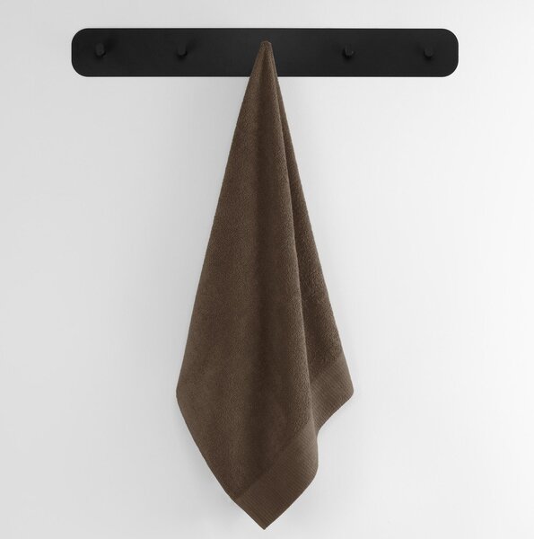 Brązowy bawełniany ręcznik frotte 30x50 cm Amari – Restilo