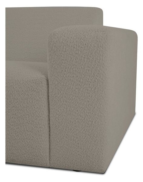 Jasnobrązowy narożnik z materiału bouclé (lewostronny) Roxy – Scandic