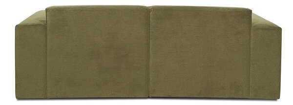 Zielona sztruksowa sofa modułowa Scandic Sting