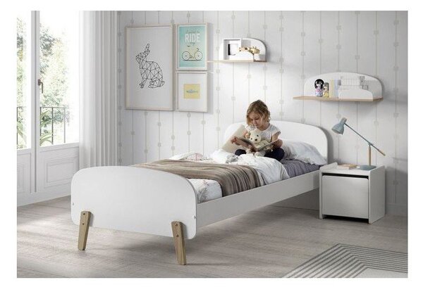 Biało-naturalna półka dziecięca w dekorze sosny Kiddy – Vipack