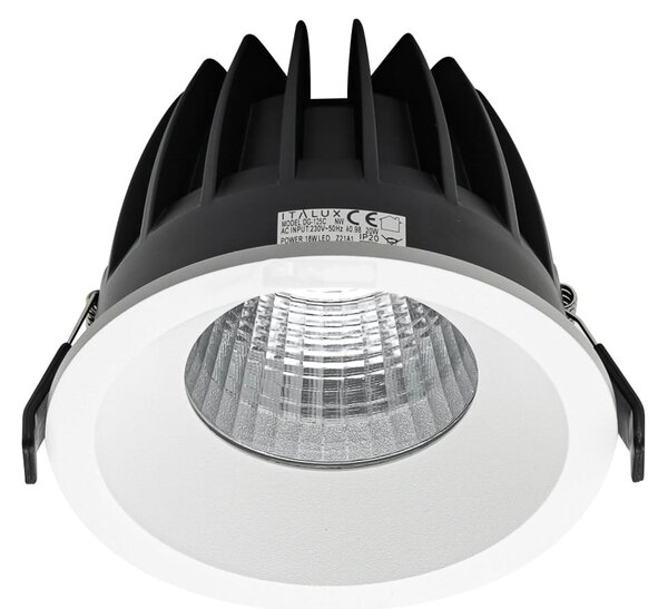 REZZO hermetyczna lampa wpuszczana okrągła biała IP54 LED 18W 3000K DG-125C/WK-WW/70
