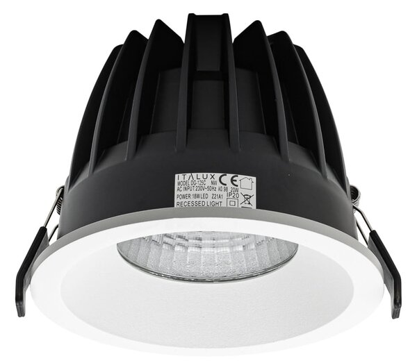 REZZO hermetyczna lampa wpuszczana okrągła biała IP54 LED 18W 3000K DG-125C/WK-WW/70