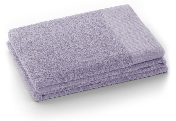 Lawendowy bawełniany ręcznik frotte 30x50 cm Amari – Restilo