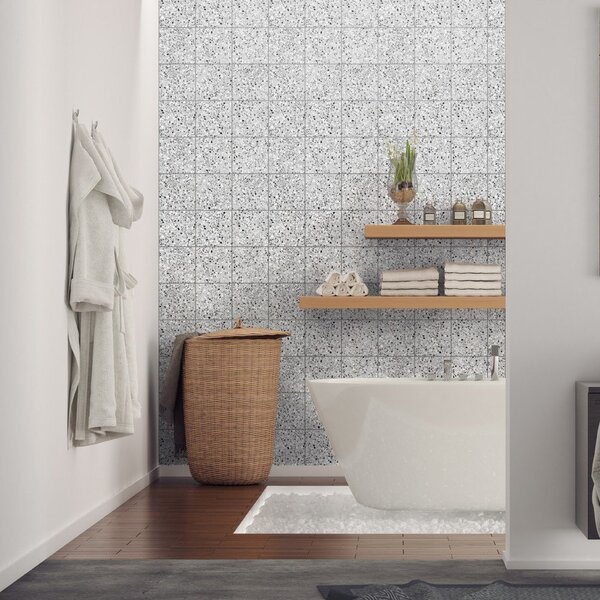 Zestaw naklejek na kafelki 60 szt. 10x10 cm Terrazo – Ambiance