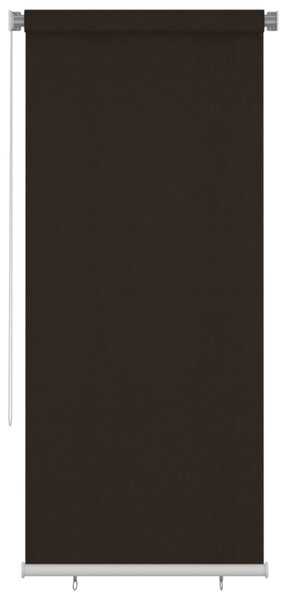 Roleta zewnętrzna, 100x230 cm, brązowa, HDPE