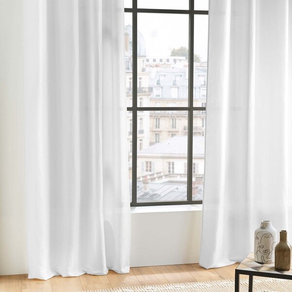 Biała zasłona z mikrowłókna 140x280 cm Absolu – douceur d'intérieur