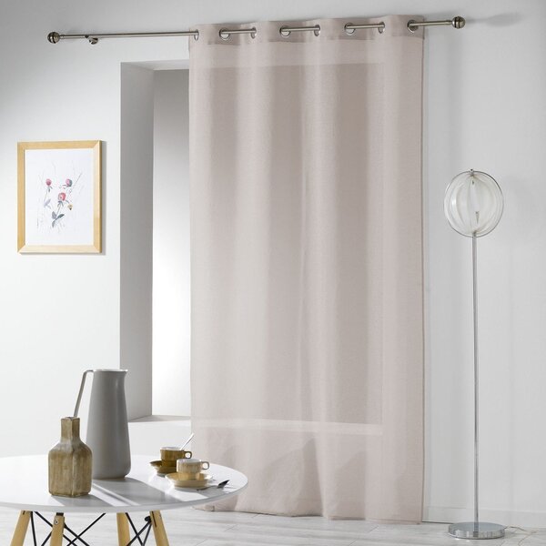 Brązowa firanka 140x280 cm Telma – douceur d'intérieur