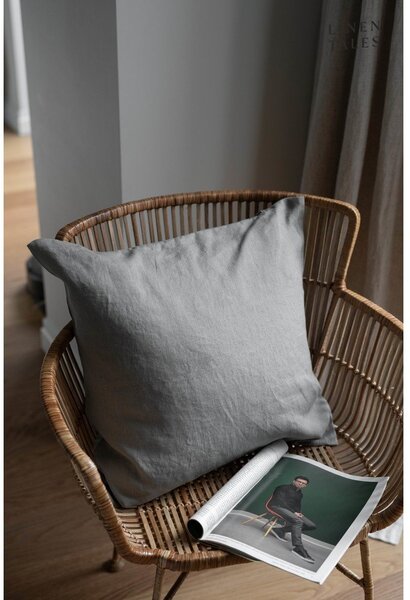 Lniana poszewka na poduszkę 50x50 cm Khaki – Linen Tales
