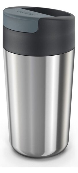Kubek podróżny w granatowo-srebrnym kolorze 450 ml Sipp – Joseph Joseph