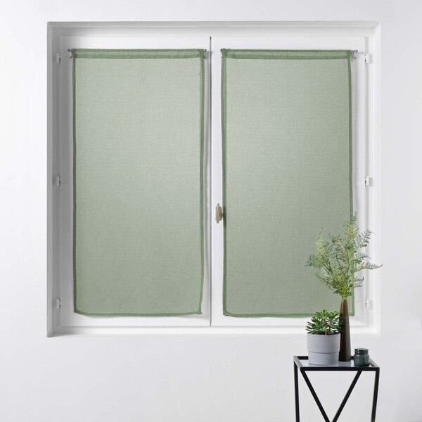 Firanki z woalu w kolorze khaki zestaw 2 szt. 60x90 cm Sandra – douceur d'intérieur