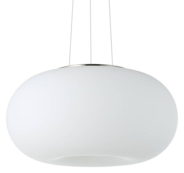 EGLO Lampa wisząca Optica, możliwość ściemniania, biały / opal, salon / jadalnia, szkło, nowoczesny