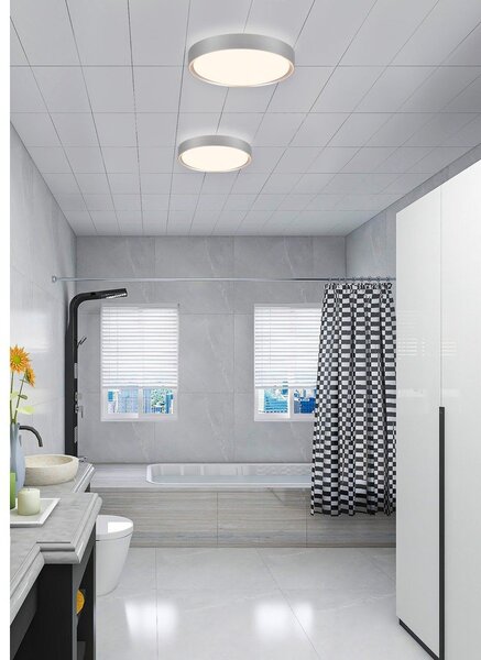 Lampa sufitowa LED w kolorze srebra ø 33 cm Clarimo – Trio