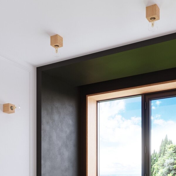 Naturalna lampa sufitowa 10x10 cm Gabi – Sollux