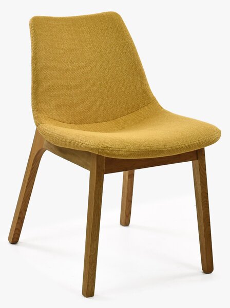 Tkaninowe nogi krzesła dąb, żółty Bloma
