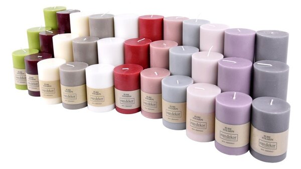 Biała świeczka Eco candles by Ego dekor Friendly, 37 h