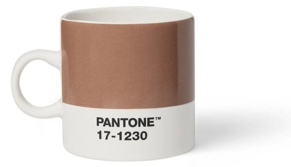 Jasnobrązowy ceramiczny kubek na espresso 120 ml Mocha Mousse 17-1230 – Pantone