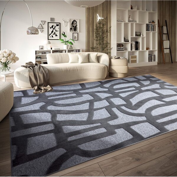 Ciemnoniebieski dywan z włókien z recyklingu 160x230 cm Therese – Villeroy&Boch