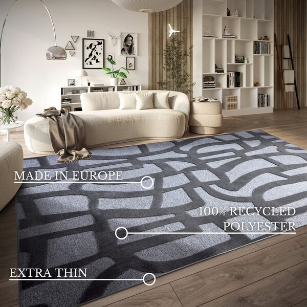 Ciemnoniebieski dywan z włókien z recyklingu 160x230 cm Therese – Villeroy&Boch