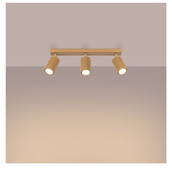 Lampa punktowa w kolorze złota 6,5x45 cm Gleam – Sollux