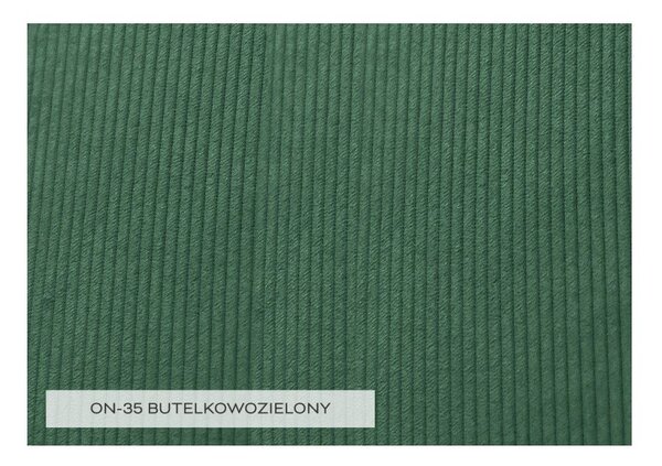 Ciemnozielony sztruksowy fotel Lofty Lilly – Miuform