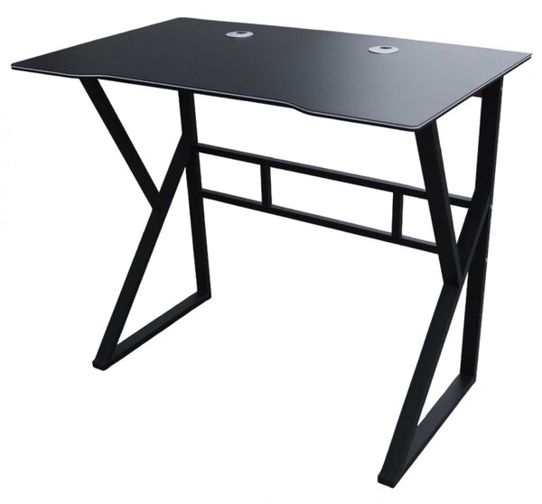 Gamingowe biurko komputerowe GAMER STL20CZ 100x60 cm czarne