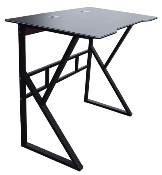 Gamingowe biurko komputerowe GAMER STL20CZ 100x60 cm czarne