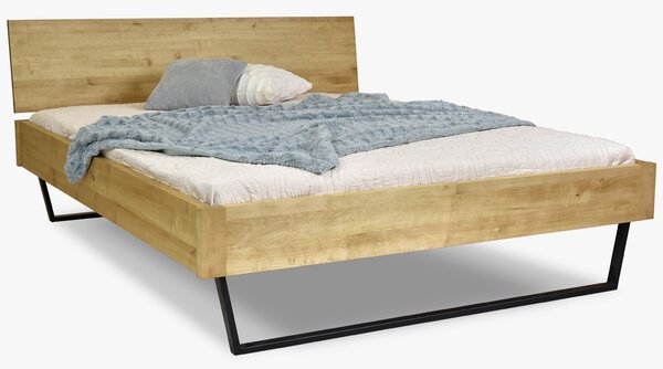 Łóżko na nogach lity dąb, 180 x 200 cm Lenka
