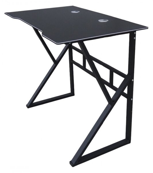 Gamingowe biurko komputerowe GAMER STL20CZ 100x60 cm czarne