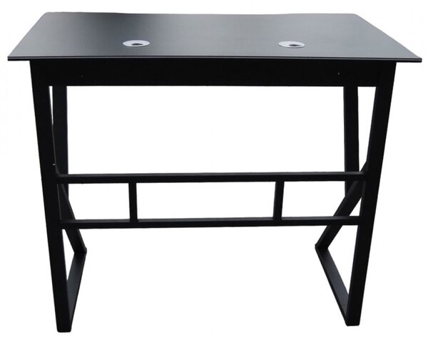 Gamingowe biurko komputerowe GAMER STL20CZ 100x60 cm czarne
