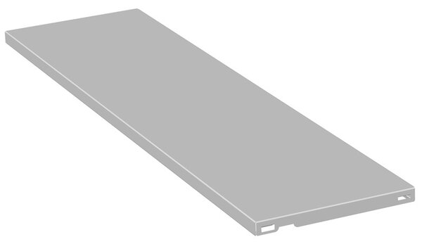 Metalowa półka do ELEMENT SYSTEM, 800 x 200 mm, szara, opakowanie 2szt