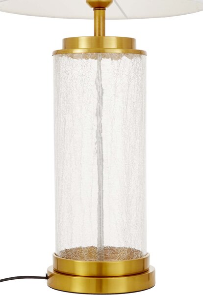 LAMPA NOCNA GLAMOUR BIAŁO-MOSIĘŻNA POSITANO