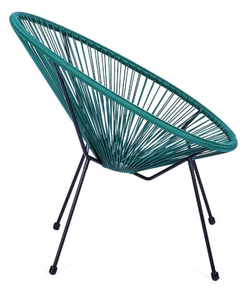 Zielony metalowy/plastikowy fotel ogrodowy Avocado Comfort – Bonami Selection