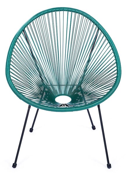 Zielony metalowy/plastikowy fotel ogrodowy Avocado Comfort – Bonami Selection