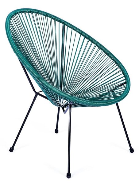 Zielony metalowy/plastikowy fotel ogrodowy Avocado Comfort – Bonami Selection