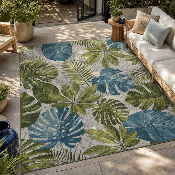 Zielony/turkusowy dywan odpowiedni na zewnątrz 120x180 cm Flair – Hanse Home