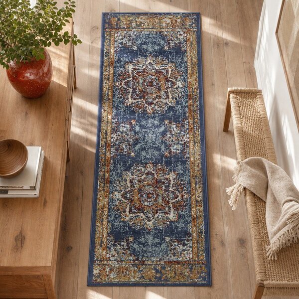 Ciemnoniebieski chodnik 80x240 cm Orient Maderno – Hanse Home