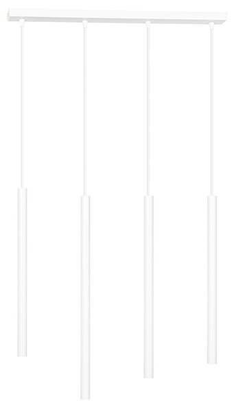 SELTER 4 WHITE 553/4 designerski spot wiszący halogen punktowy tuby białe długie