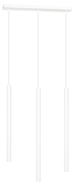 SELTER 3 WHITE 553/3 designerski spot wiszący halogen punktowy tuby białe długie