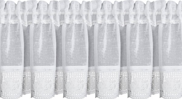 Firana gotowa EUROFIRANY Lari 150 x 30 cm BiaÅy