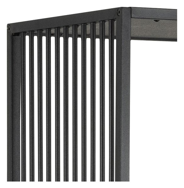 Czarny regał w dekorze kamienia 85x185 cm Strington – Actona