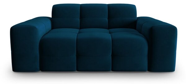 Ciemnoniebieska aksamitna sofa 156 cm Kendal – Micadoni Home