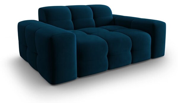 Ciemnoniebieska aksamitna sofa 156 cm Kendal – Micadoni Home