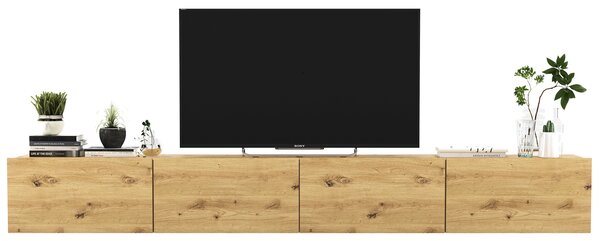 Zestaw Ściennych Szafek Rtv Dąb Artisan L3-G27