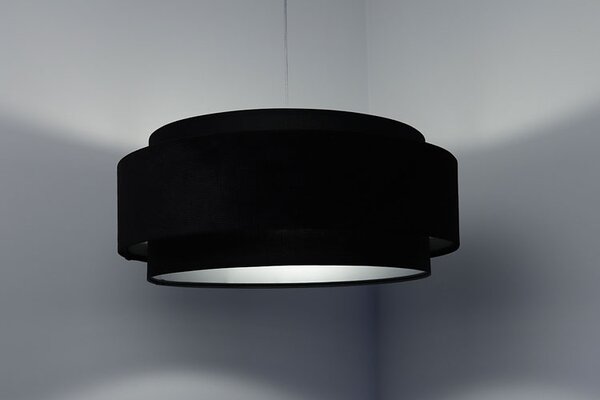 Czarna welurowa elegancka lampa nad stół - 4X A353 E7-M20